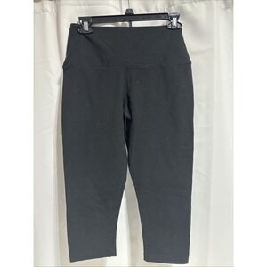 Lysse‎ Leggings Black Cropped High Waist Leggings Size M Athletic